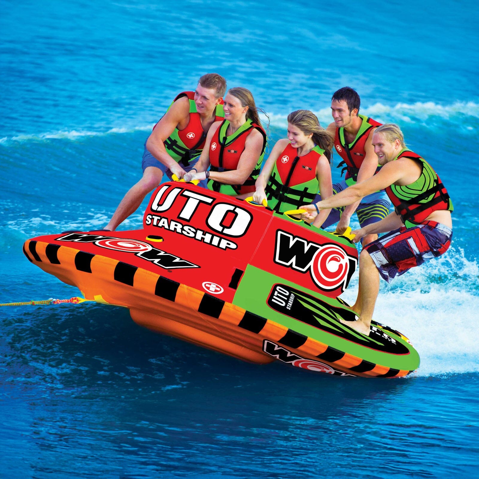 トーイングチューブ ウォータートイ 5人乗りWOW (ワオ) UTOスターシップ UTO Starship Towable