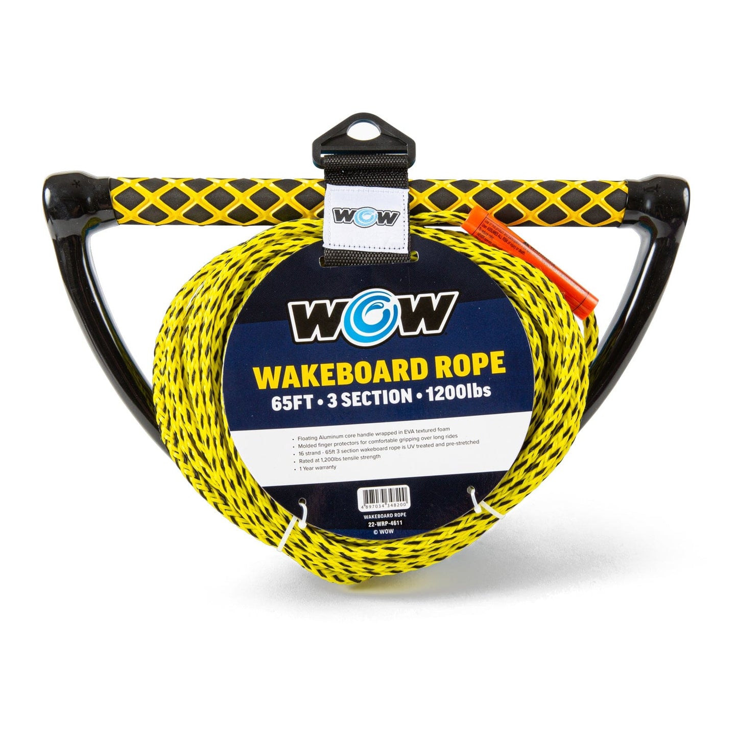 65' 3-section Wakeboard Rope