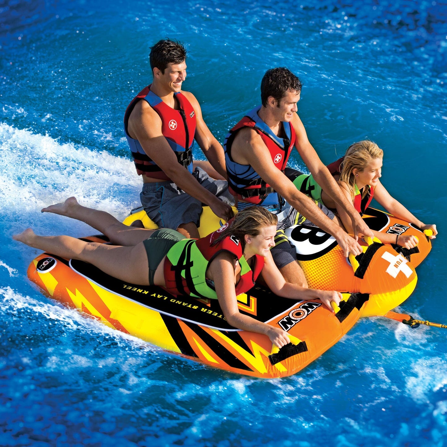 Bolt 1 - 4 Person Inflatable Deck Towable Tube