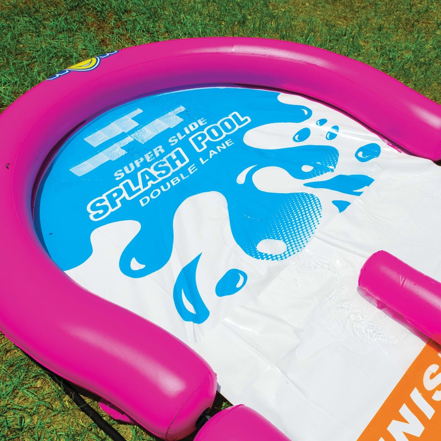 Double Lane Super Slide Splash Pool End