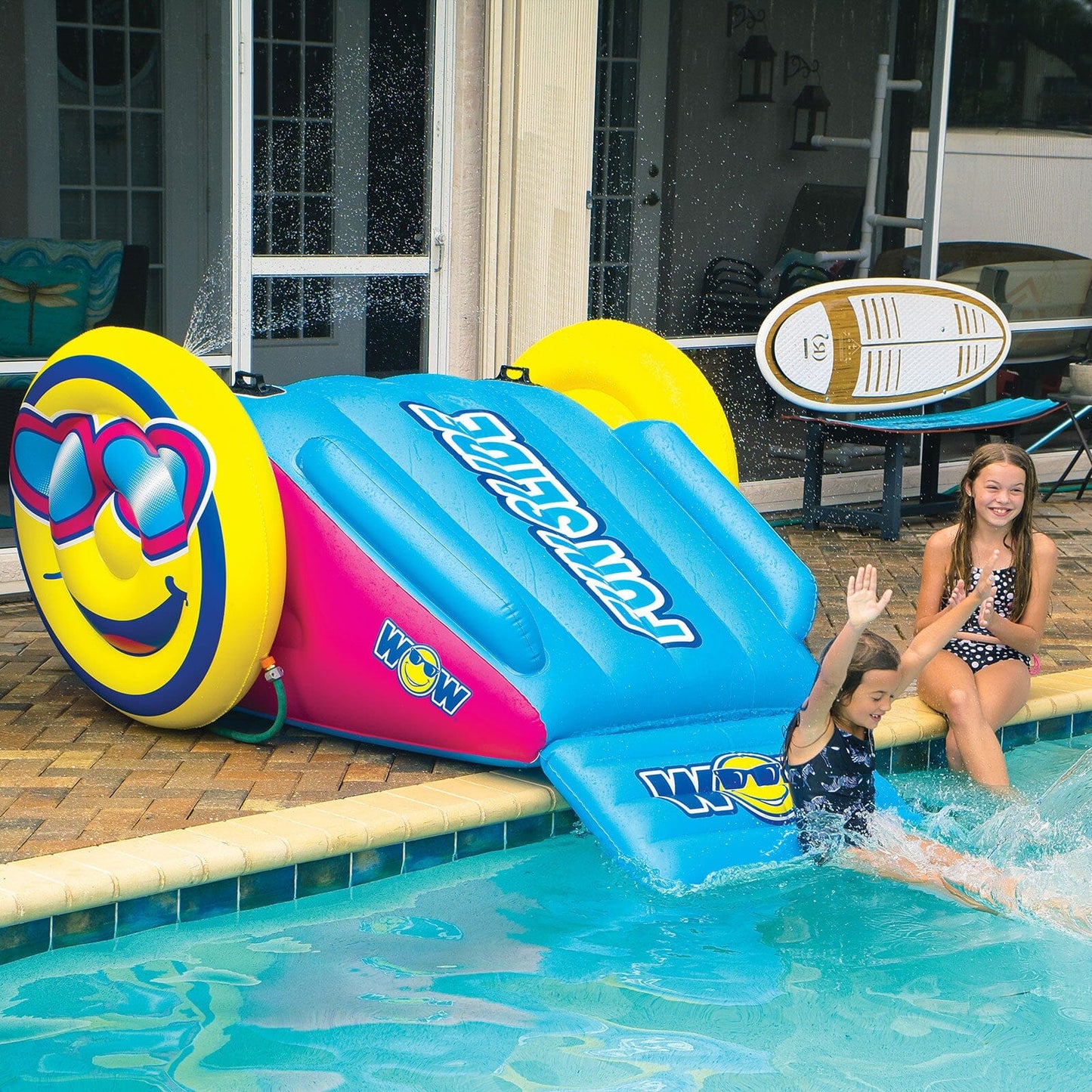 Fun Slide Pool Slide with Sprinkler