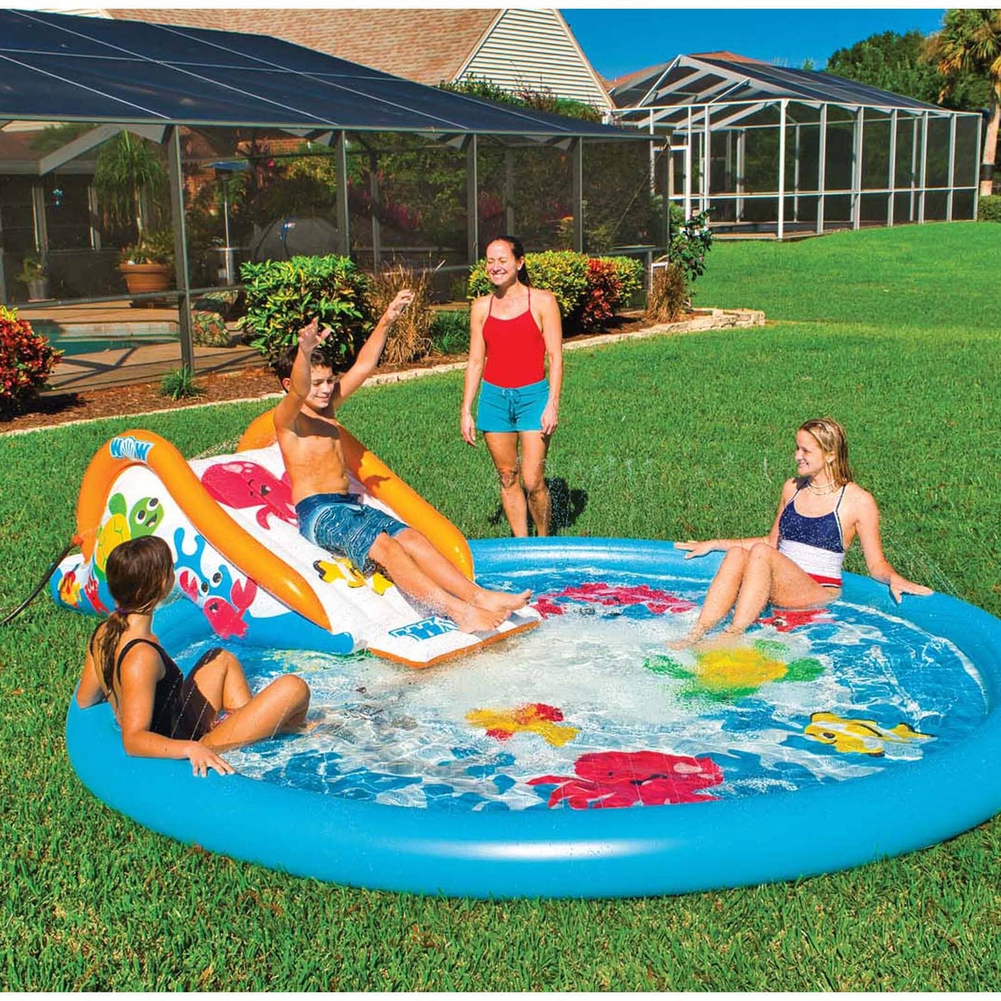 Sea Fun slide for splash pad