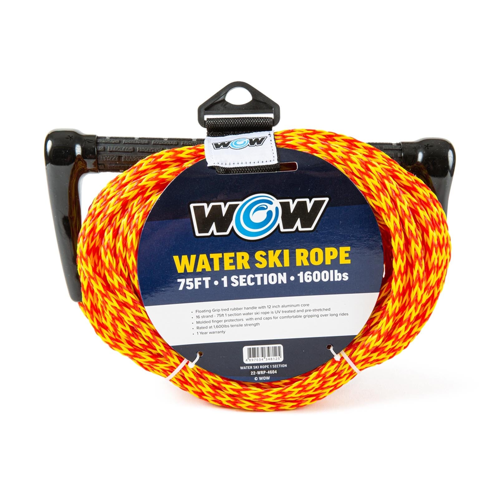Wow Sports Towing Rope for Wakeboard, Water Ski and Wakesurf, 75