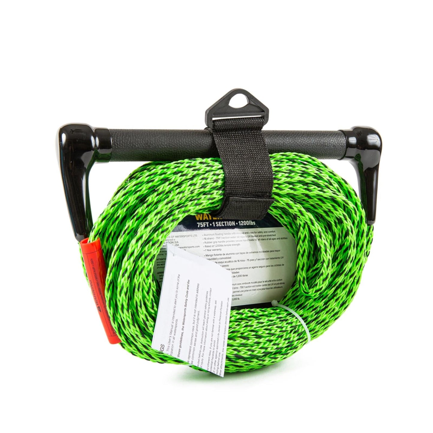 75' 1 Section Tow Rope with Rubber Handle