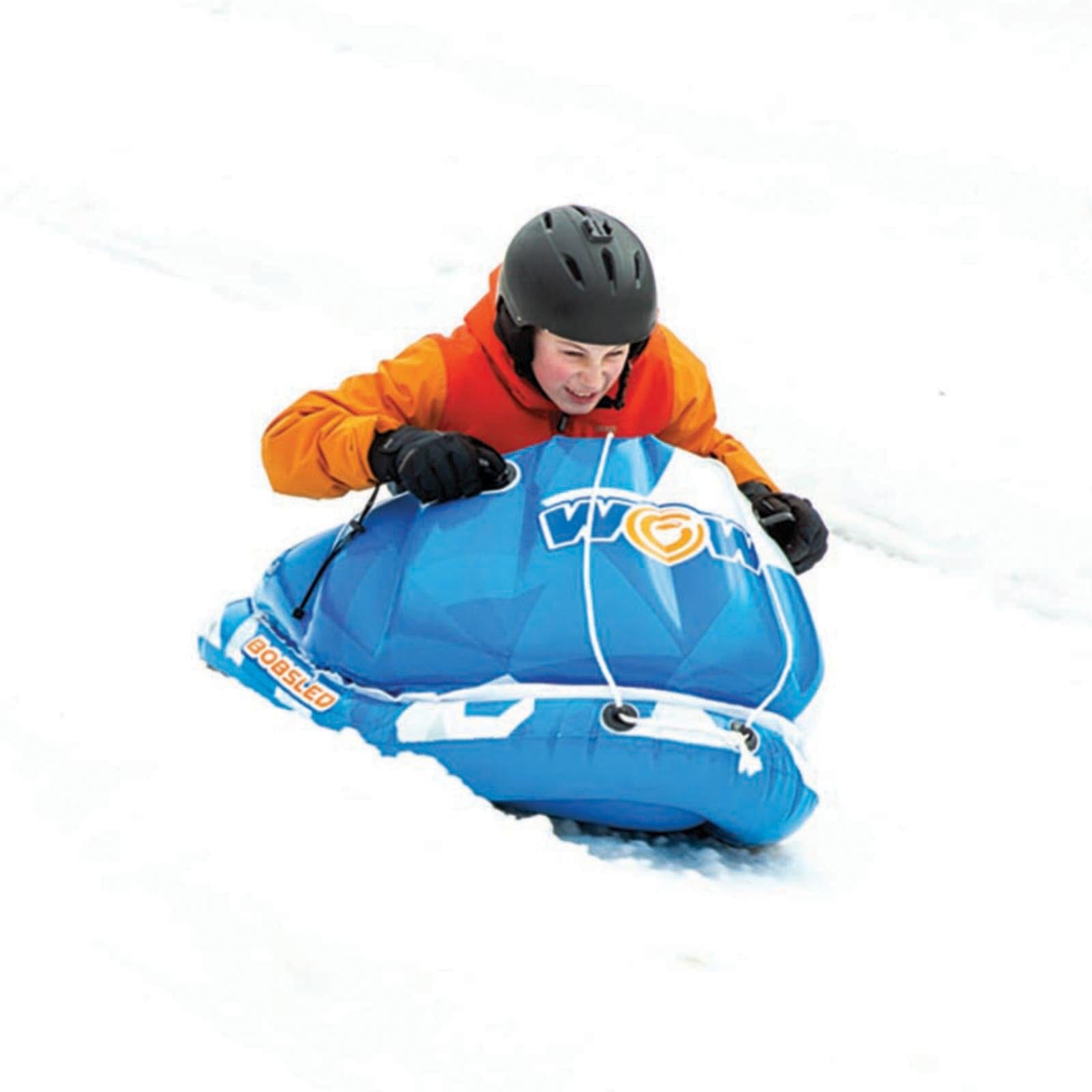 uncle bob's authentic snow gear tube WOW Watersports Snow Tube Bobsled for Kids and Adults
