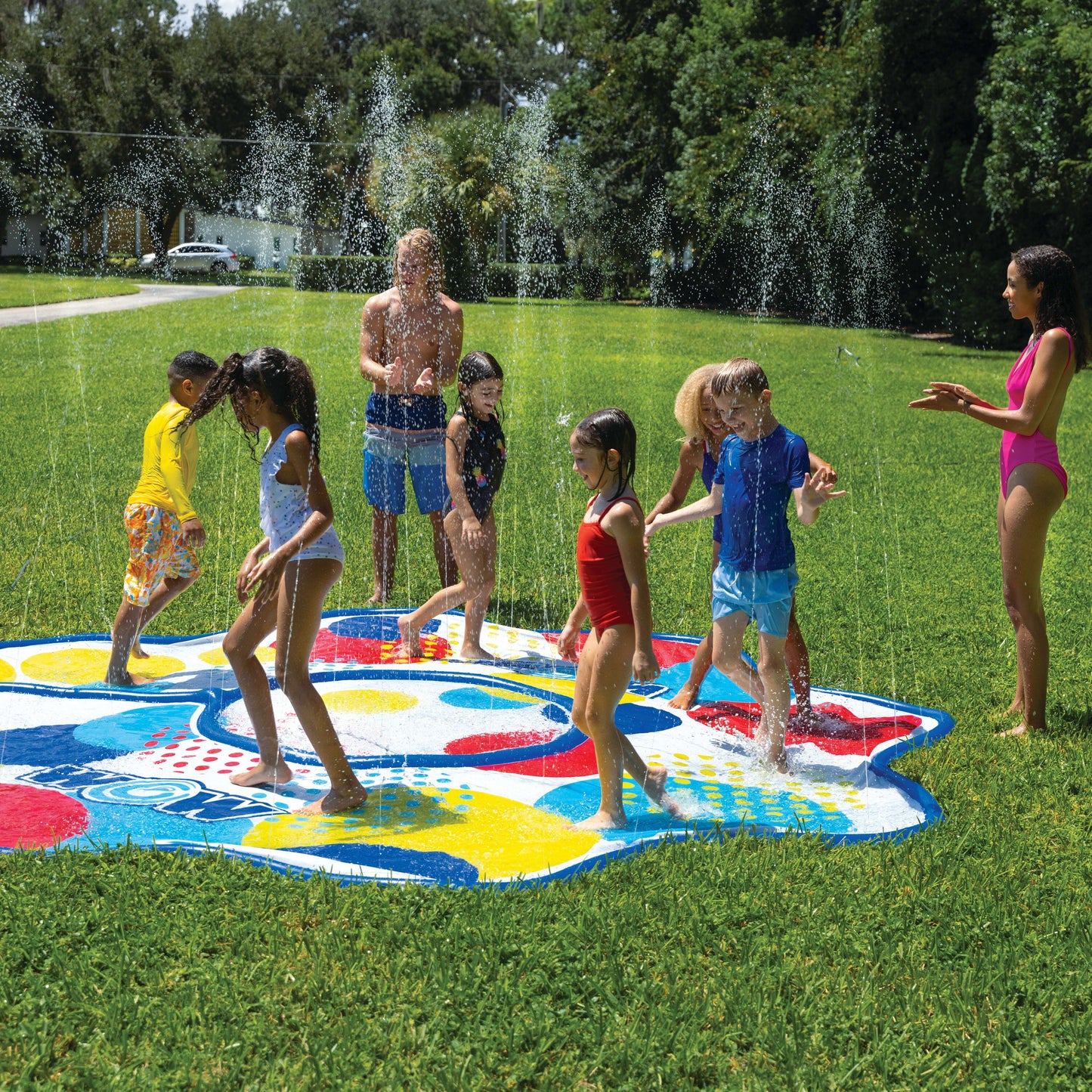 Polka Dot Octagon Spray Pad