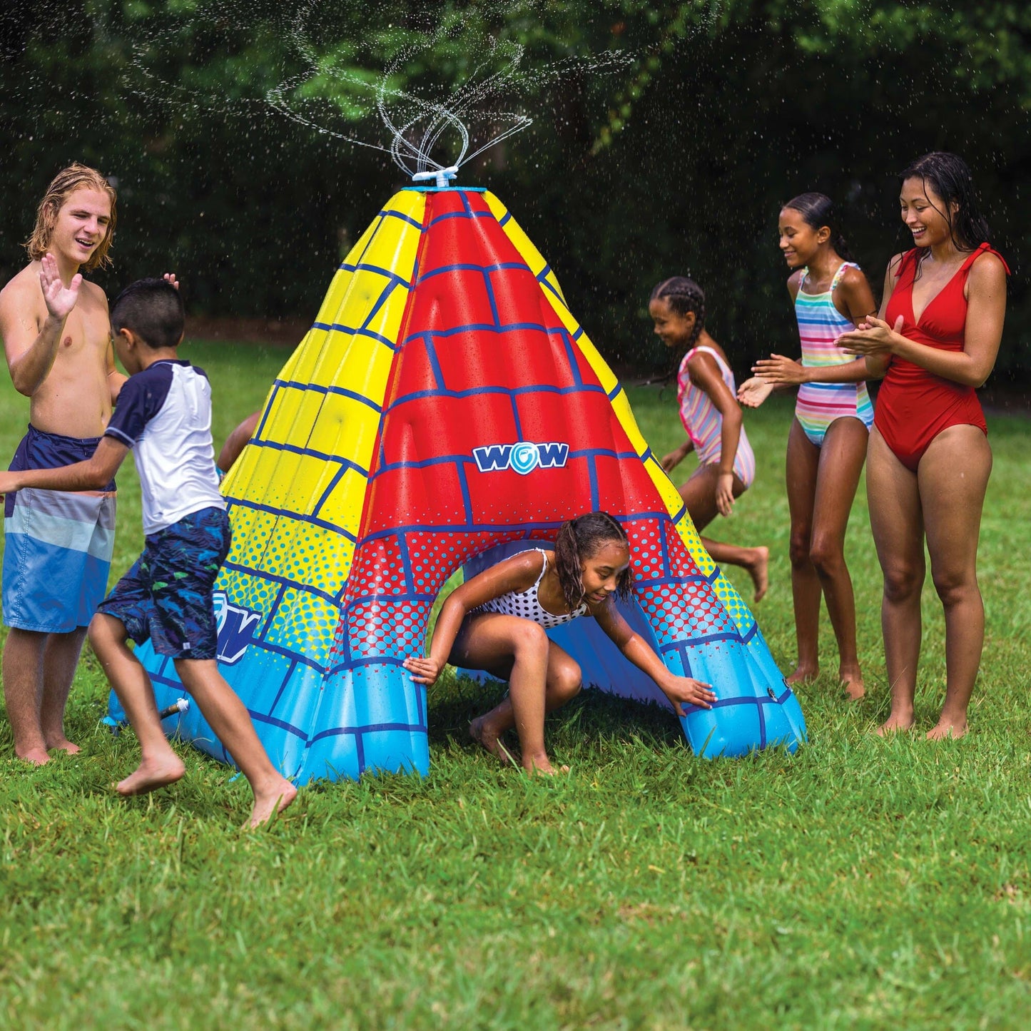 The Rainbow Pyramid Backyard Sprinkler