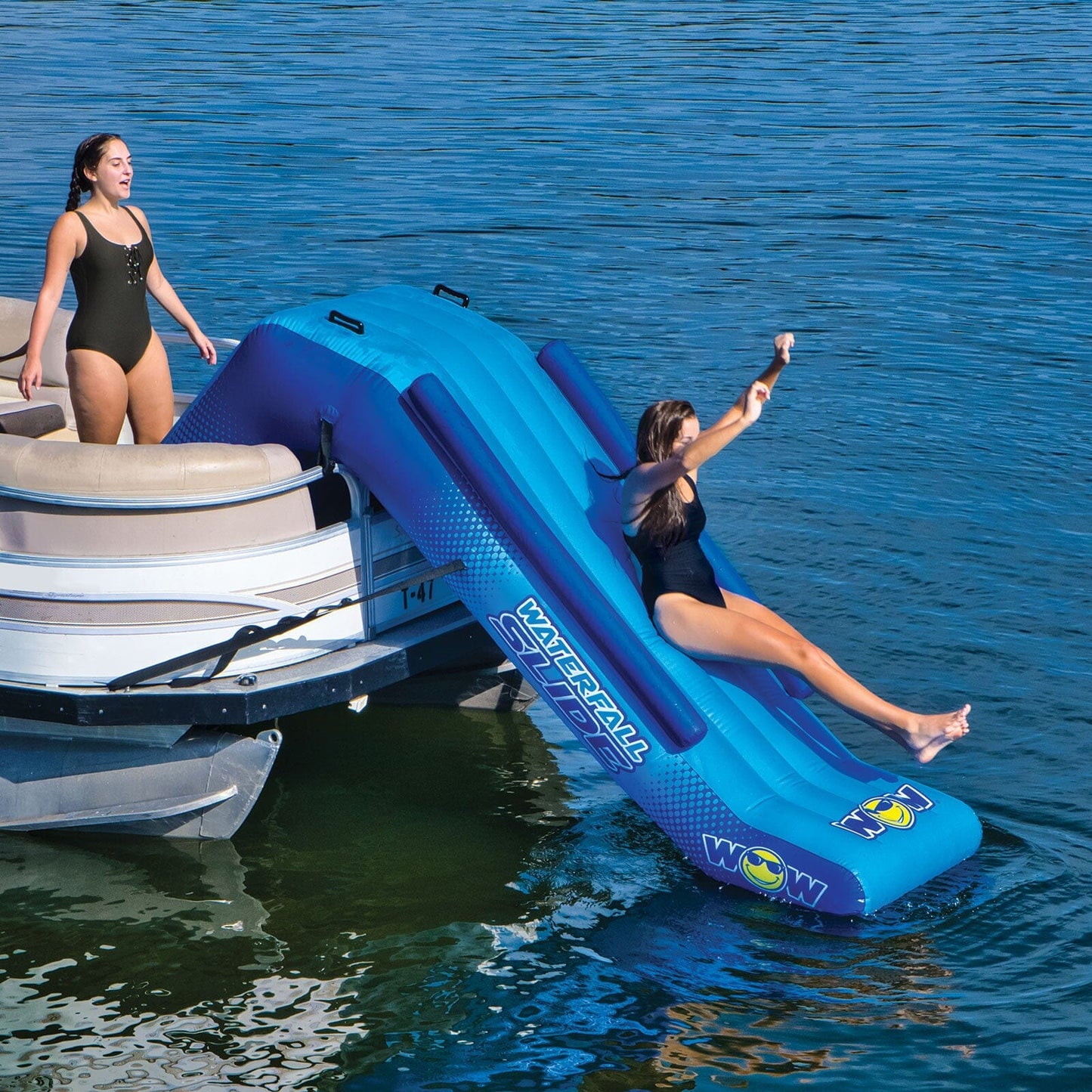 Pontoon Waterfall Slide