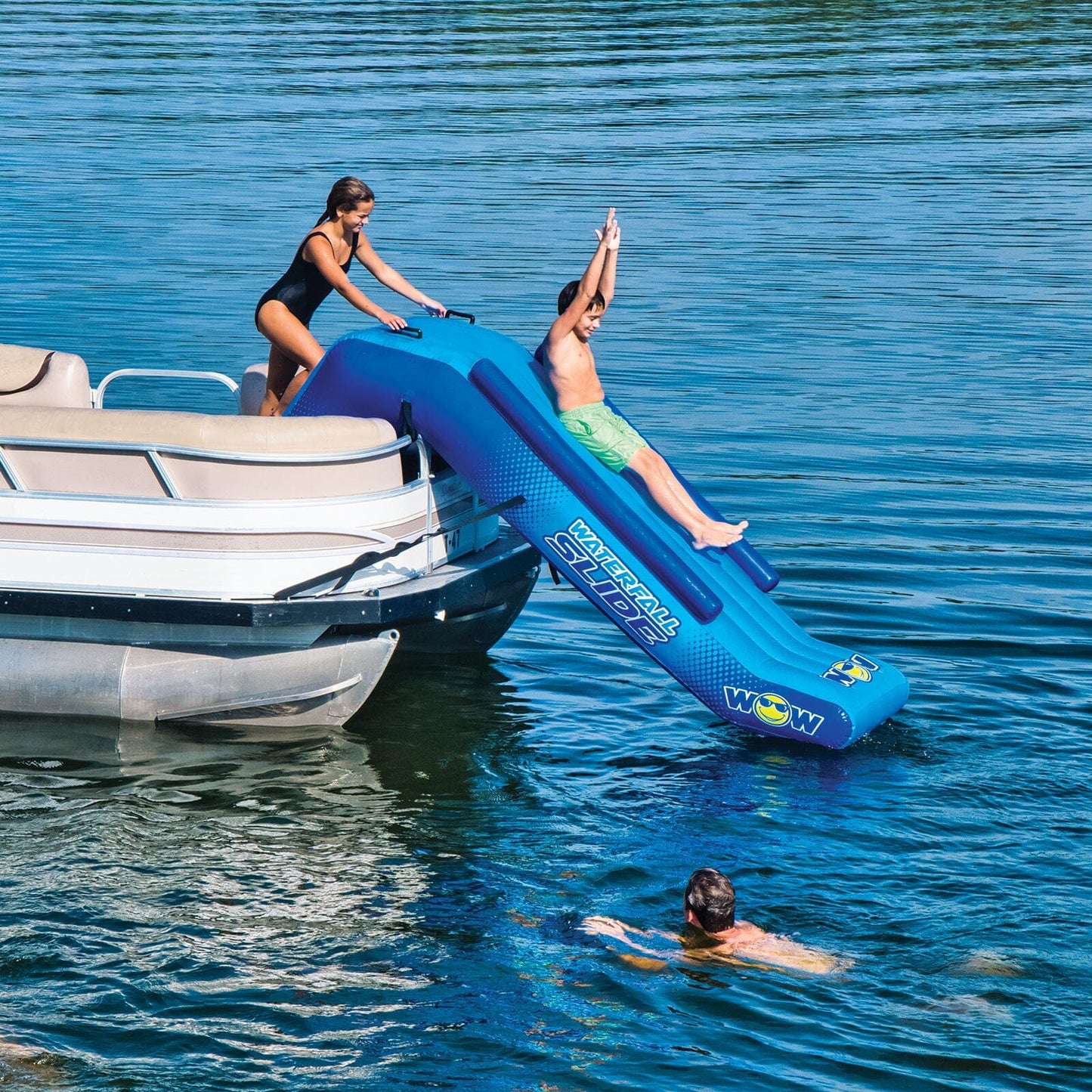 Pontoon Waterfall Slide
