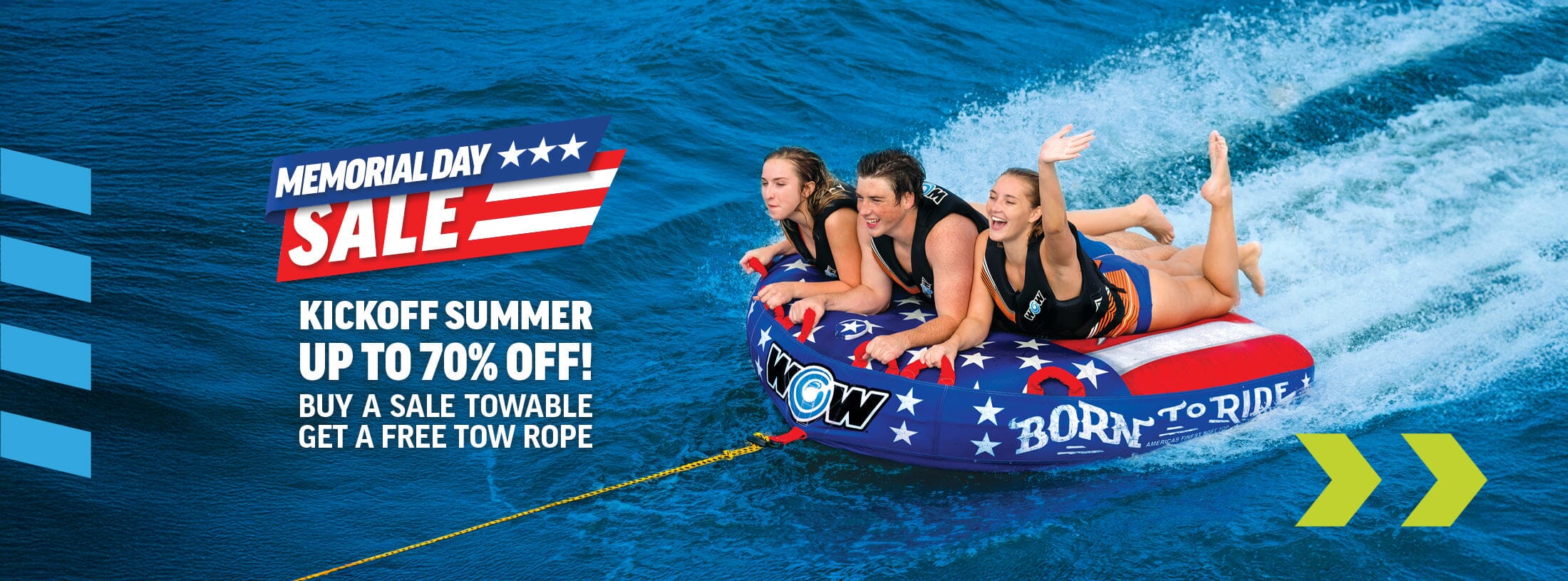 Tow & Save: Towables with Free Rope