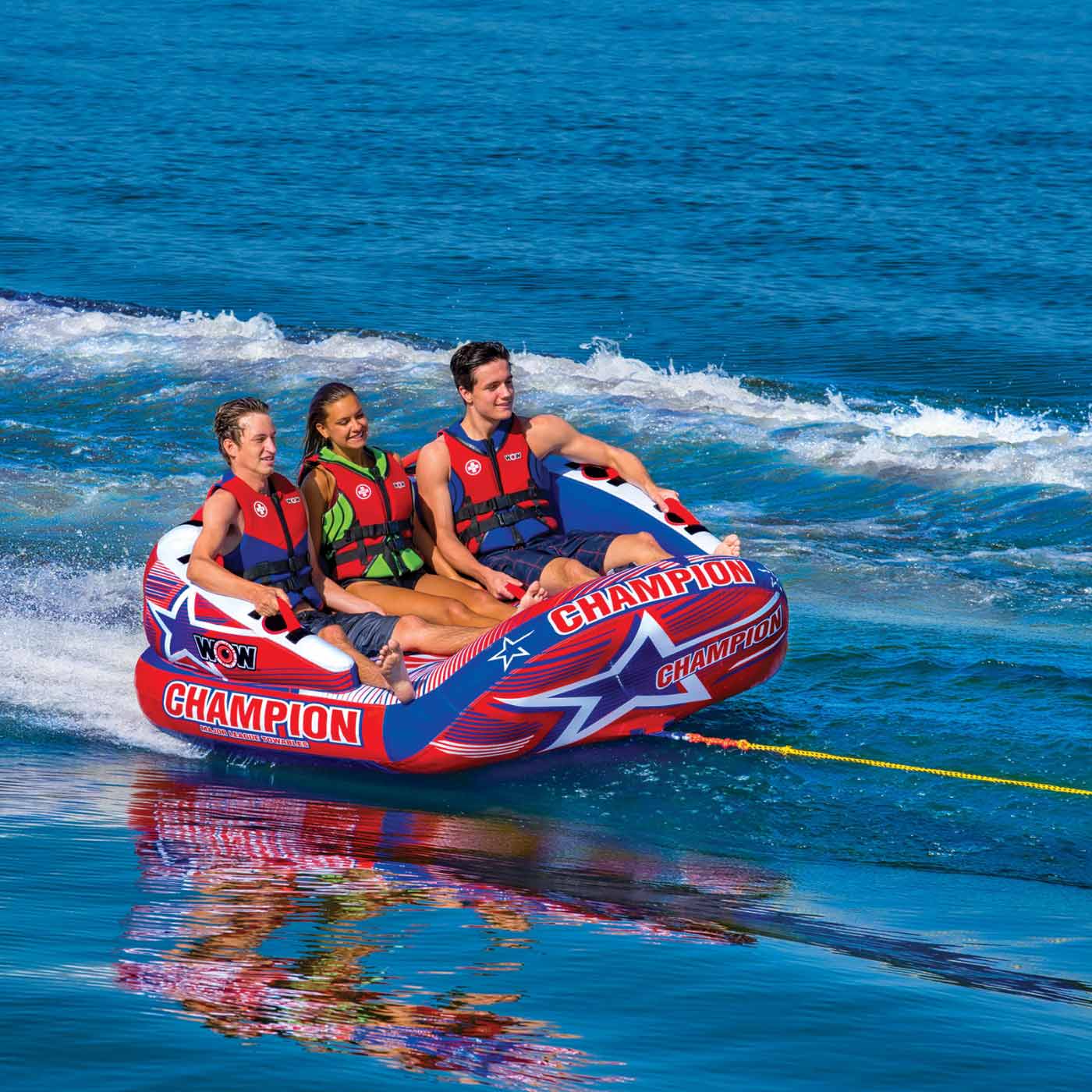 Towboat Inflatables Inflatable Towable Tubes & Water Toys for Pools Backyards & Boating