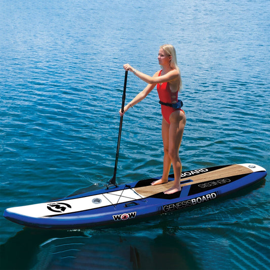 Genesis Inflatable SUP 11' w/Cupholder Package with Pump - Paddle - Leash - Backpack