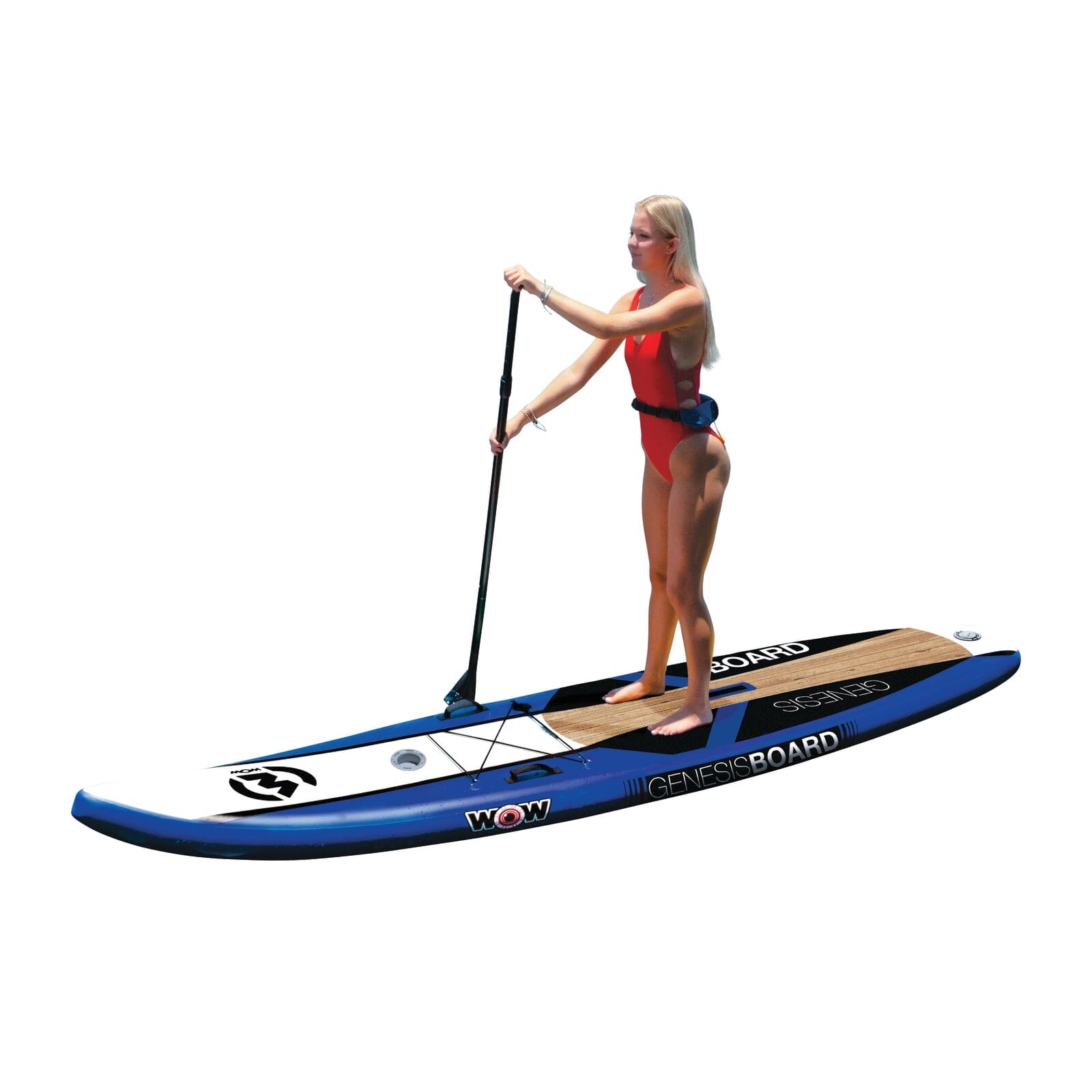 Genesis Inflatable SUP 11' w/Cupholder Package with Pump - Paddle - Le
