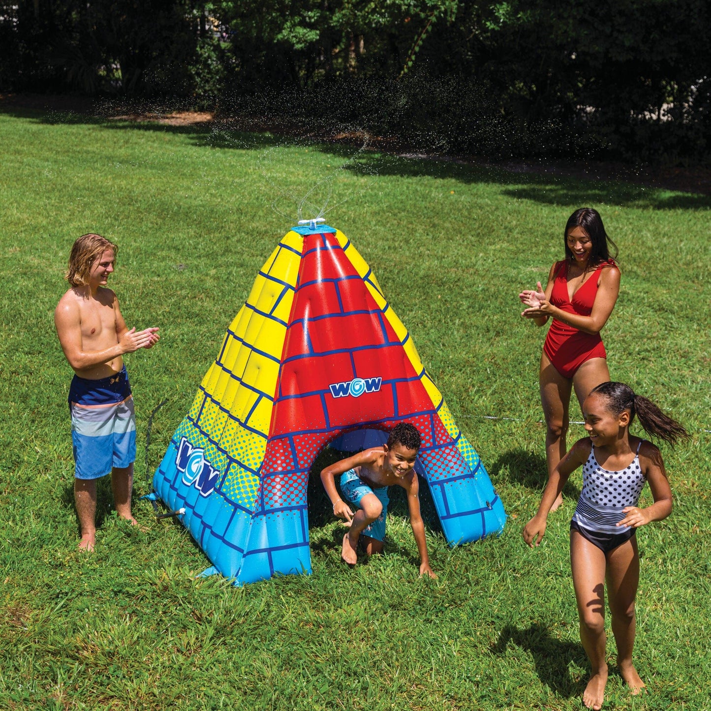 The Rainbow Pyramid Backyard Sprinkler
