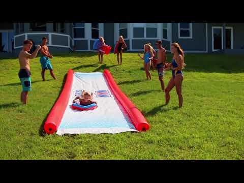 Open Box Wow World of Watersports Super Slide, 25' x 6' Water Slide with 2  Sleds
